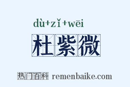 杜紫微是什么意思的图片